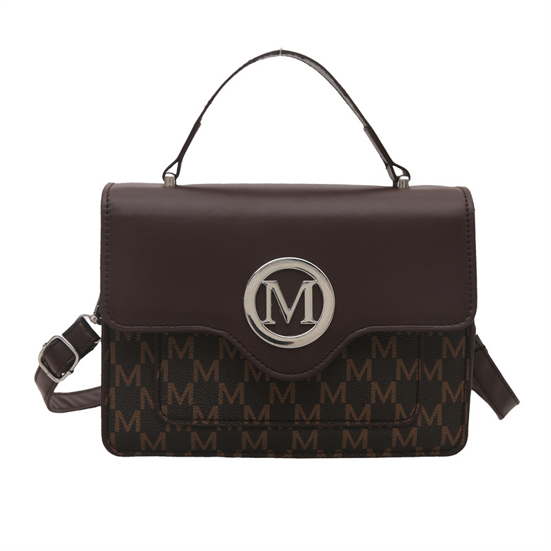 Bolso de moda coreano para mujeres 2024 invierno nuevo estilo retro simple bolso cuadrado de estilo extranjero nicho bolso de hombro