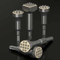 Flower hammer chisel burr bit cement concrete wall lychee surface electric pick electric hammer integrated alloy burr artifact