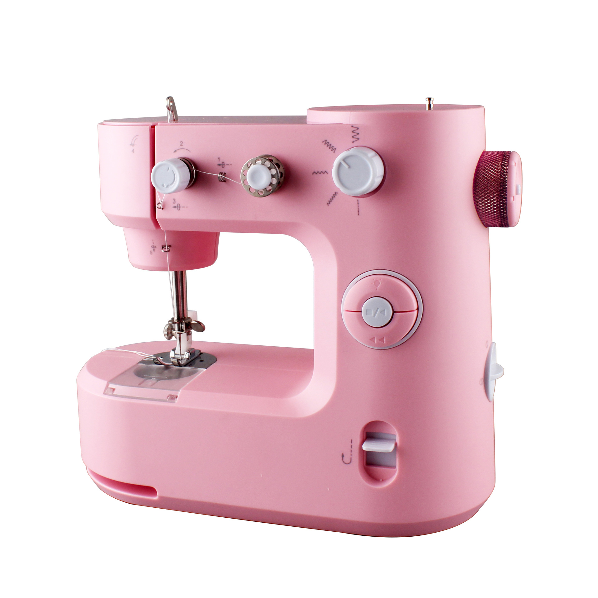 398缝纫机电商亚马逊家用缝纫机迷你便携式锁边锁扣眼吃厚缝纫机