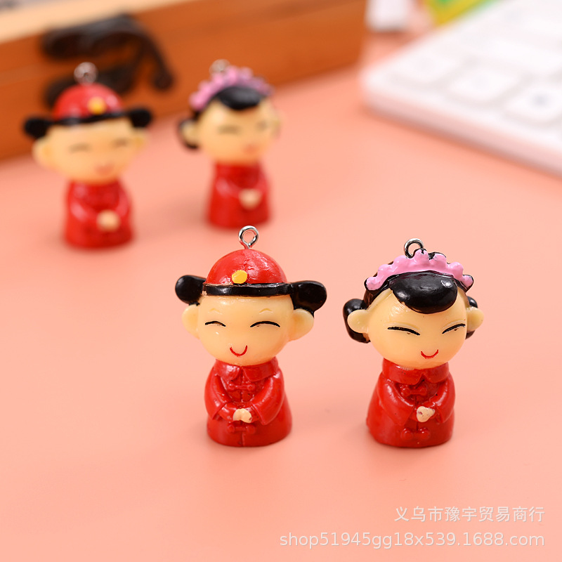 Minifigure for bride, festive keychain, resin decor, pendant for keys 2