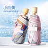 Canvas umbrella Guochao Retro printing double-deck Folding umbrella wholesale rain or shine Dual use Vinyl Sunscreen Parasol