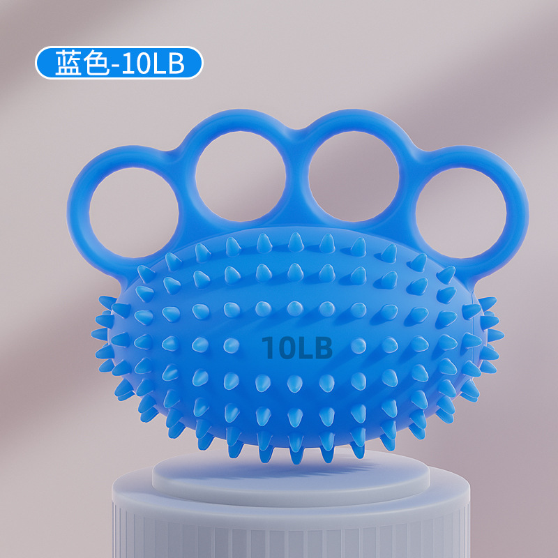 Suministro directo de silicona de cuatro dedos Bola de erizo Masaje de recuperación de la fuerza de la mano Bola de agarre anti-caída Bola de entrenamiento de rehabilitación