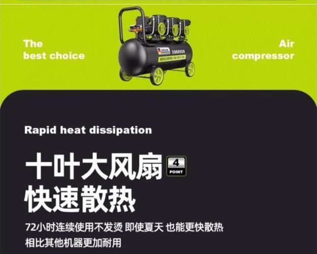 Oil-free low-noise air compressor, small 220v high-power air compressor for woodworking and high-pressure painting, in stock