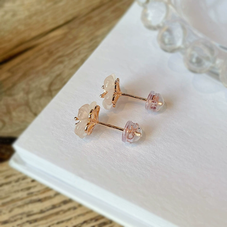 Серьги из серебра 925 японского органичного дизайна, простые элегантные гвоздики, подарок
