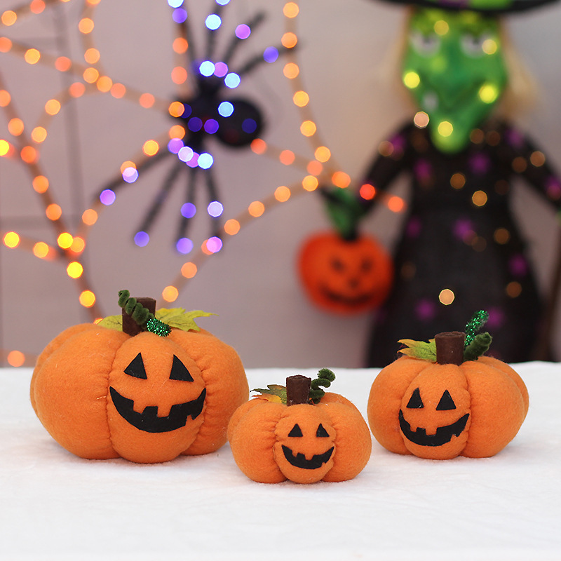 卸売りクロスボーダー新商品布芸ハロウィーンカボチャ笑顔pp綿充填鬼節パーティー雰囲気装飾品置物|undefined