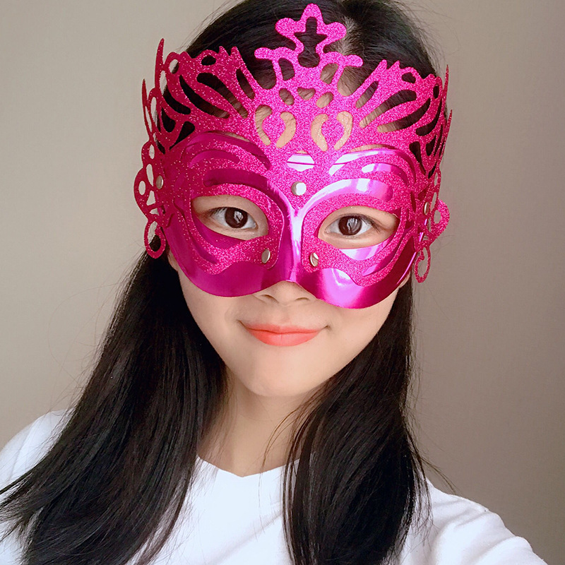 Máscaras de baile Crown Half Face Princess Mask Escenario Fotografía COS Props de fiesta Máscaras de Halloween