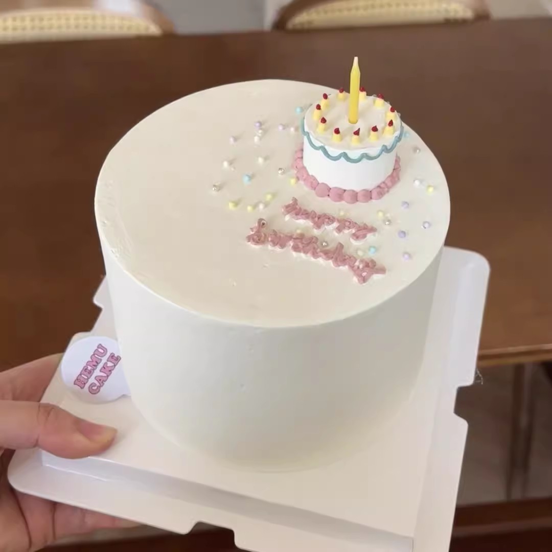 Ins pequeña cerámica fresca suave pequeño pastel decoración decoración chica amiga buena amiga postre de cumpleaños horneado inserción
