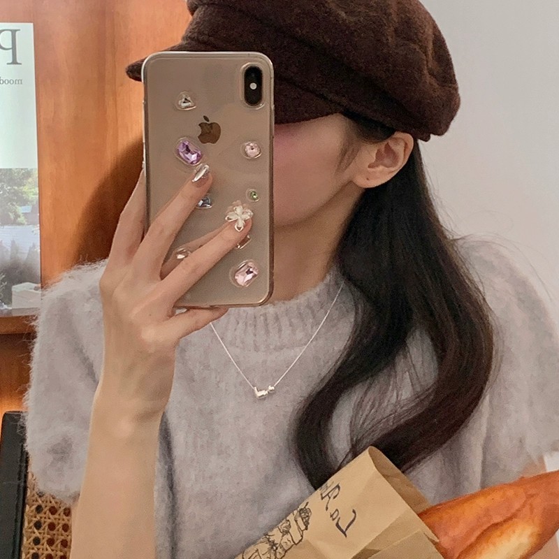 S925 スターリングシルバー ラブ ビーズ ネックレス コールド スタイル ミニマリスト ネックレス デイリー 韓国 バレンタインデー ギフト ガールフレンドへ|undefined