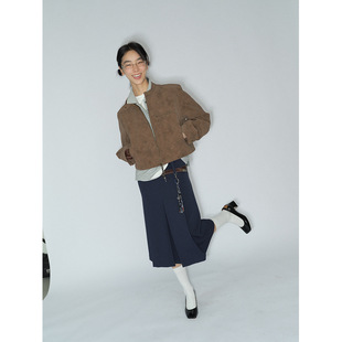 [Time] New Retro Suede Slim Jacket V8194