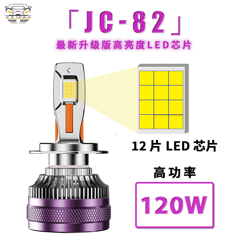 Fábrica transfronteriza directa 240W tres tubos de cobre accesorios de faro LED H1H4H7H119005 adecuados para faro