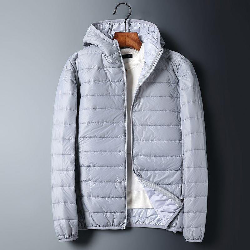 Fuera de temporada de algodón acolchado abrigo de invierno de los hombres Chaqueta corta SLIM-Fit ligero algodón acolchado chaqueta delgada más tamaño de pie collar abajo chaqueta de los hombres