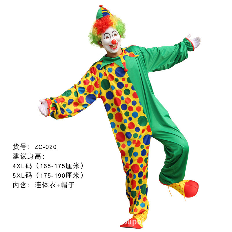 ピエロ衣装大人のコスプレピエロロールプレイ衣装パーティー仮装ピエロの服の装飾|undefined