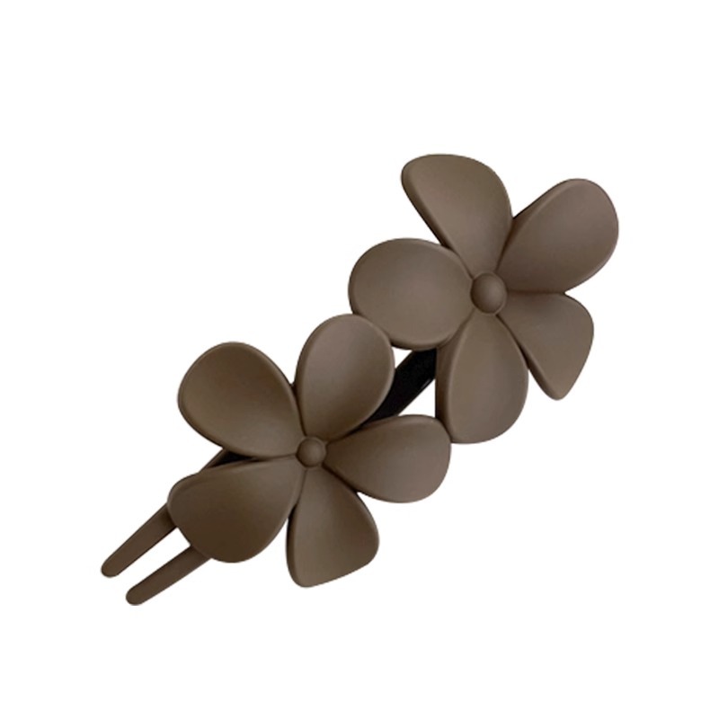 Temperamento flor agarrar clips de cabello de mujer de alto nivel gran cabeza trasera un clip de cabello de boca de pato clips de cabello tocado