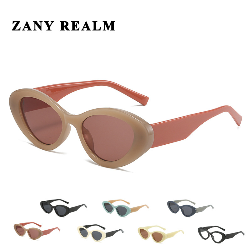 Nuevo estilo de Chanel retro gato ojo jalea gafas de sol personalidad cara redonda Pequeño Libro Rojo transfronterizo gafas de sol UV400 fabricante