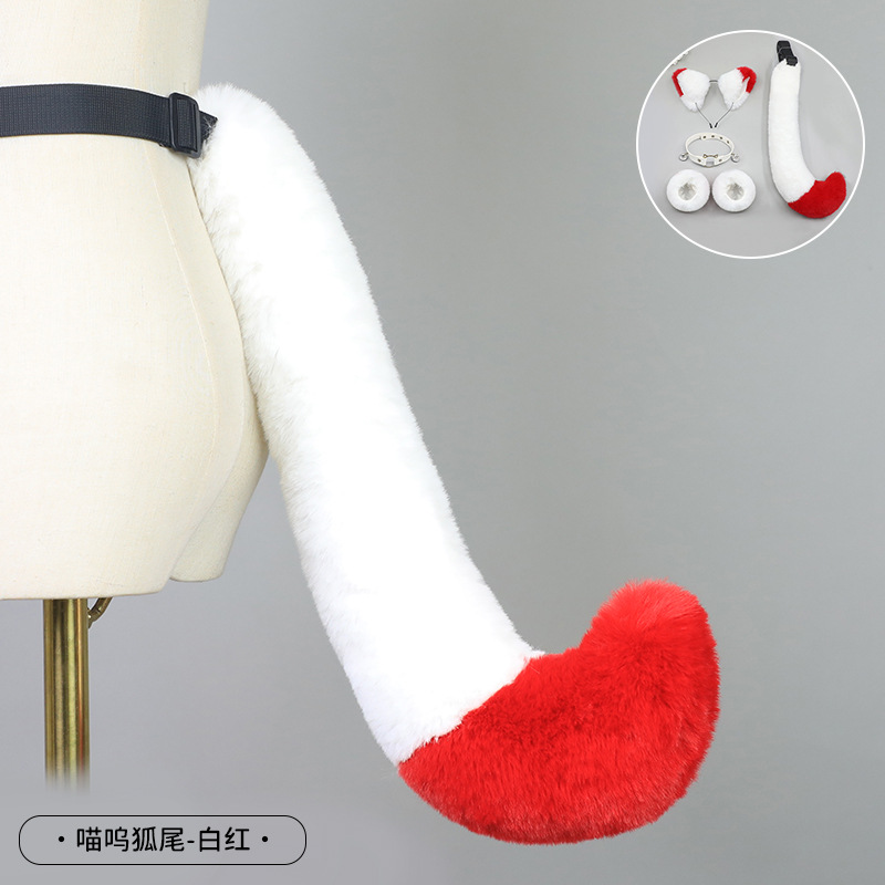 De una sola pieza hecha a mano de peluche Lolita diadema de oreja de gato KC accesorios para el cabello bestia oído tocado Fox oreja horquilla