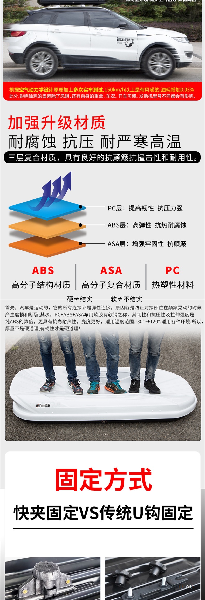Suitable for Mercedes-Benz Glc Vito Gla Glb Glk Gle Mercedes-Benz V260 Car Roof Trunk Car Peihui