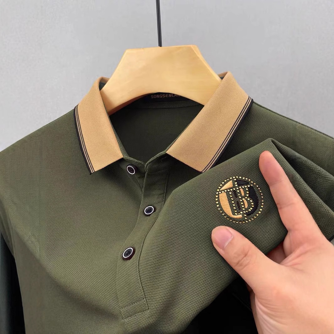 Summer Men's New Embroidered Polo Shirt Men's Short Sleeve Top Loose Summer Youth Wear High Quality