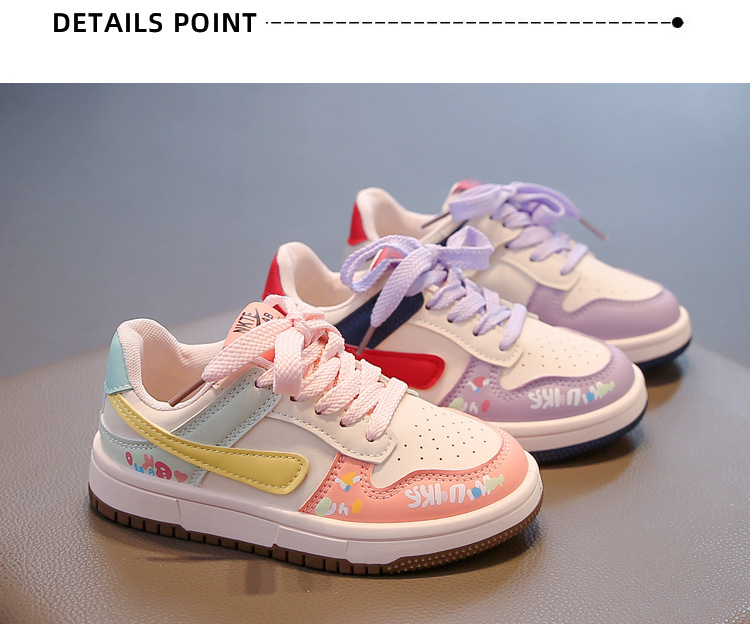 Modische Kindersneaker Für Mädchen Mit Klettverschluss Und Sohle_voghion.com