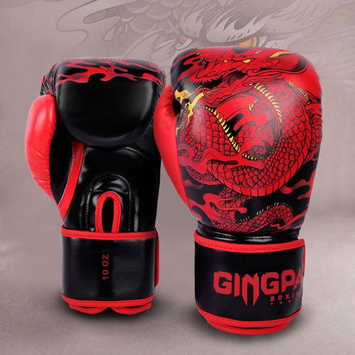 Adult boxing gloves professional Sanda fighting Chinese style boxing gloves for men and women sandbag training actual combat thickened Muay Thai