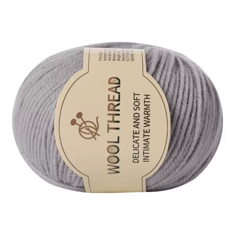 Кросс-бордер refined spinning импортированная австралийская шерсть шерсть 4 шерсти из 4 порций грубая рука не может позволить шарик из волокна смешанная шерсть оптовая продажа