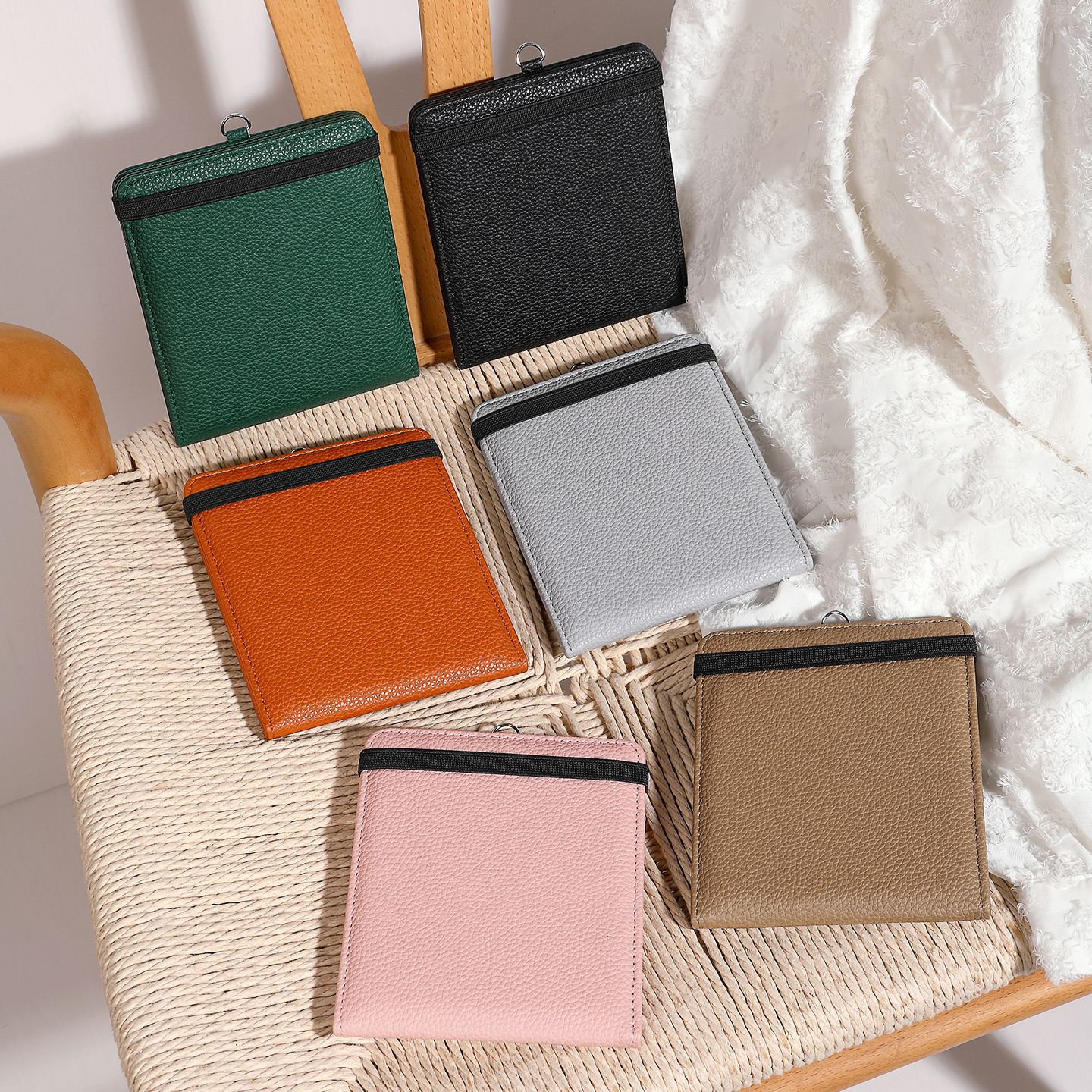 2025 nuevo cuello multifuncional bolso de cambio bolso de tarjetas de estilo japonés lindo bolso de tarjetas múltiples bolso de certificados de doble plegable