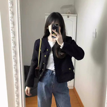 法式名媛小香风外套女春秋2024年新款韩版修身小个子短款上衣秋冬