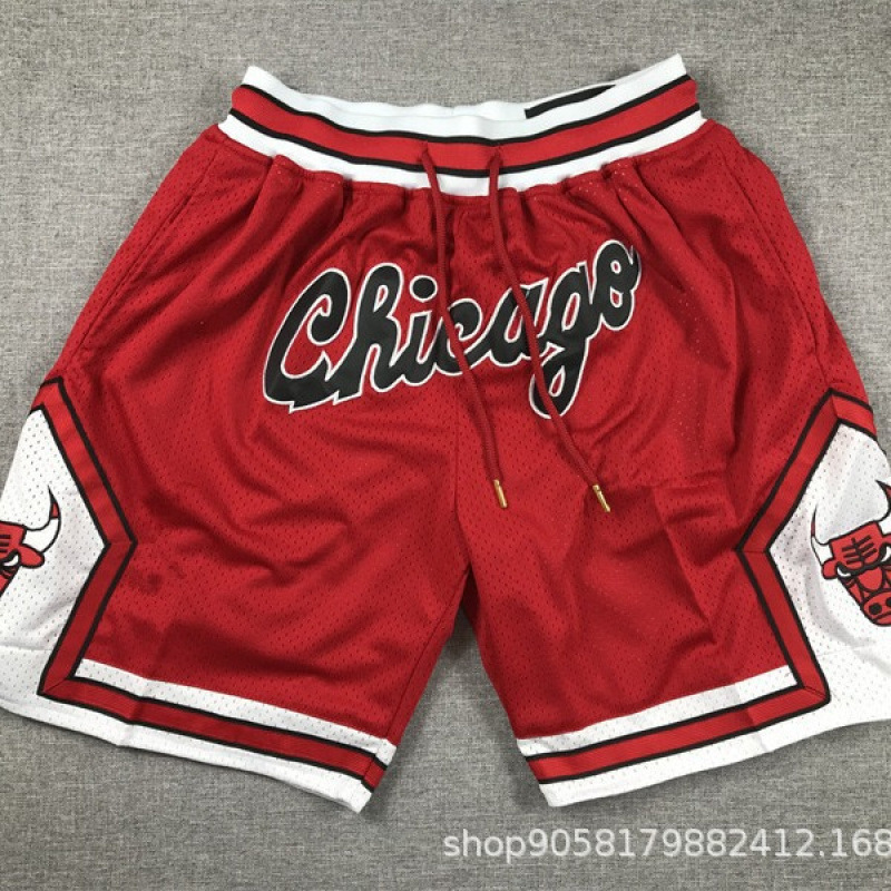 2025 Chicago Bulls Basketball Pocket Shorts 3D Digital Print Summer American Style