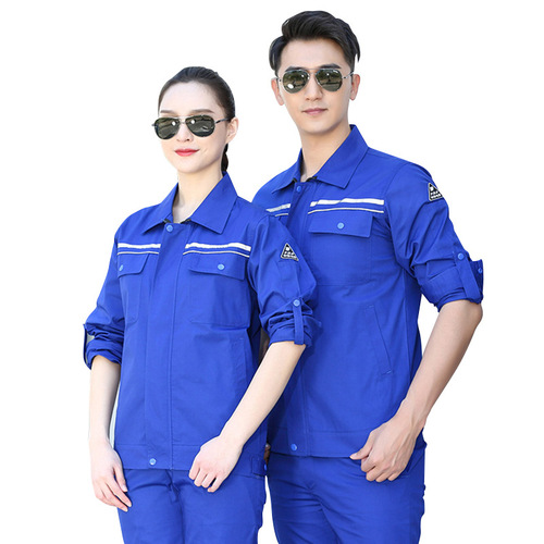 Summer Workshop Reflective Workwear Cotton Breathable Sweat Absorbent Workshop Uniform Wholesale Manufacturer Workwear with LOGO Embroidery