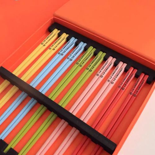 Cool color enamel chopsticks household antibacterial, high temperature resistant and mildew proof chopsticks gift box colorful high-looking gift set