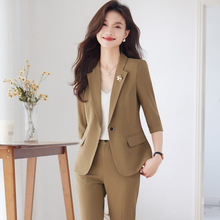七分袖西装外套女薄款夏季2024新款韩版时尚休闲气质职业西装套装