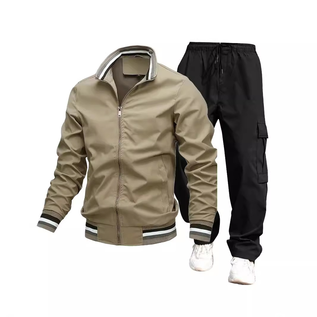 Herrenbekleidung 2024 neuer trendiger Herren-Herbst- und Winter-Freizeitmantel Modetrendmantel Herrenoberteile dünne Jacke Anzug_voghion.com