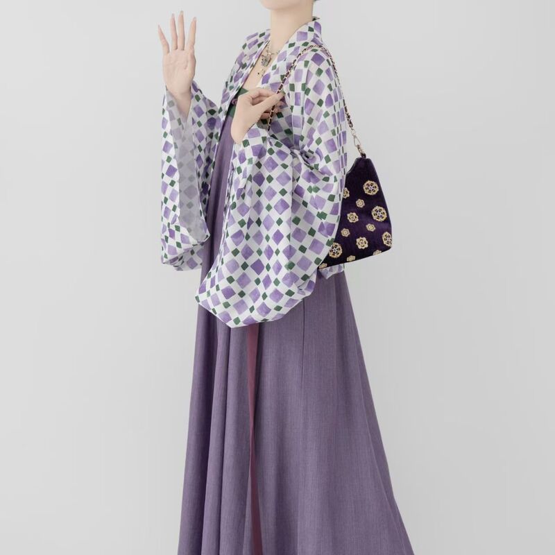 Plus-Size Hanfu for Women, Summer Daily Wear, Tang-Style Hanfu Set, Improved Version of the Famen Temple Style, Thin Strap Chest-Length Skirt Plus-Size Hanfu for Women, Summer Daily Wear, Tang-Style Hanfu Set, Improved Version of the Famen Temple Style, Thin Strap Chest-Length Skirt