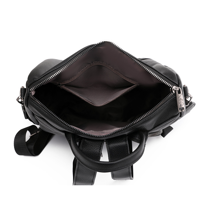 Los fabricantes envían 2023 nuevas mochilas antirrobo de cuero suave para damas casuales