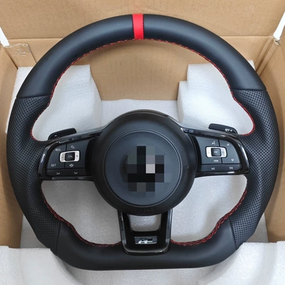 Suitable for Volkswagen Sports Gti Steering Wheel, Golf, Lamando, Magotan, Tayron, Tiguan, Teramont Rline Assembly Modification (Steering wheel) - black-styling-assembly