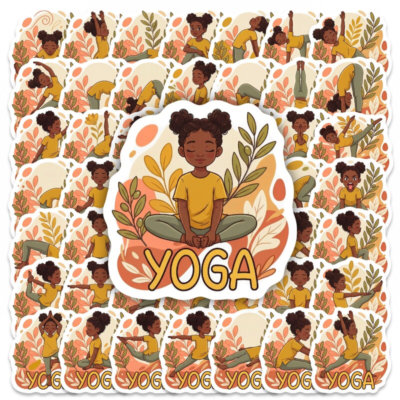 Amazon Temu's New 50-Piece Set of Vintage Yoga Pose Stickers for Journaling and Collage, Fitness-Themed Creative Stickers Amazon Temu's New 50-Piece Set of Vintage Yoga Pose Stickers for Journaling and Collage, Fitness-Themed Creative Stickers