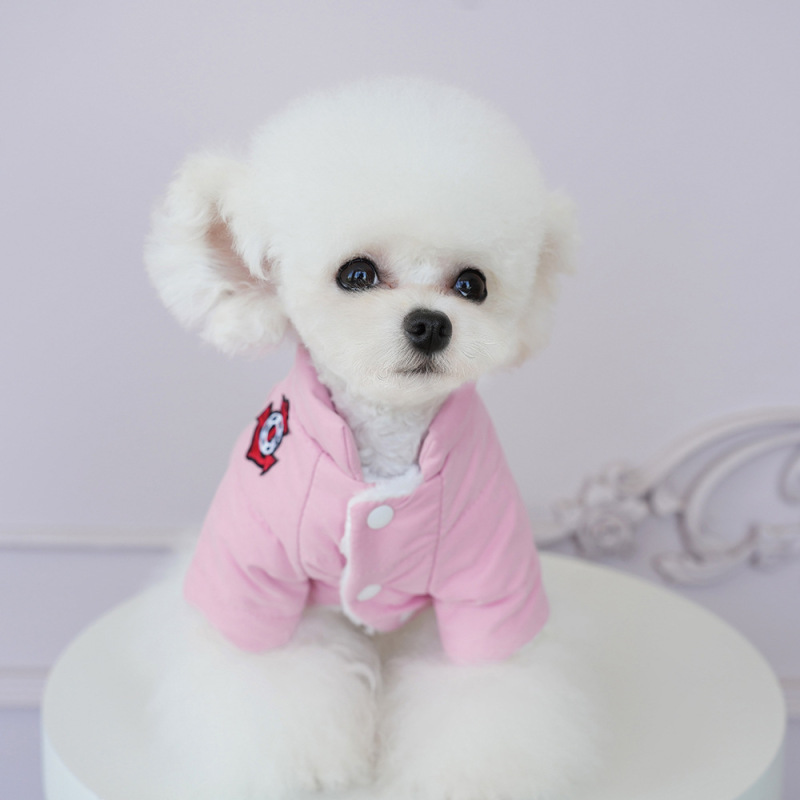 狗狗衣服冬季Q家船长棉衣中小型衣可牵引泰迪猫咪保暖防寒衣批发|undefined