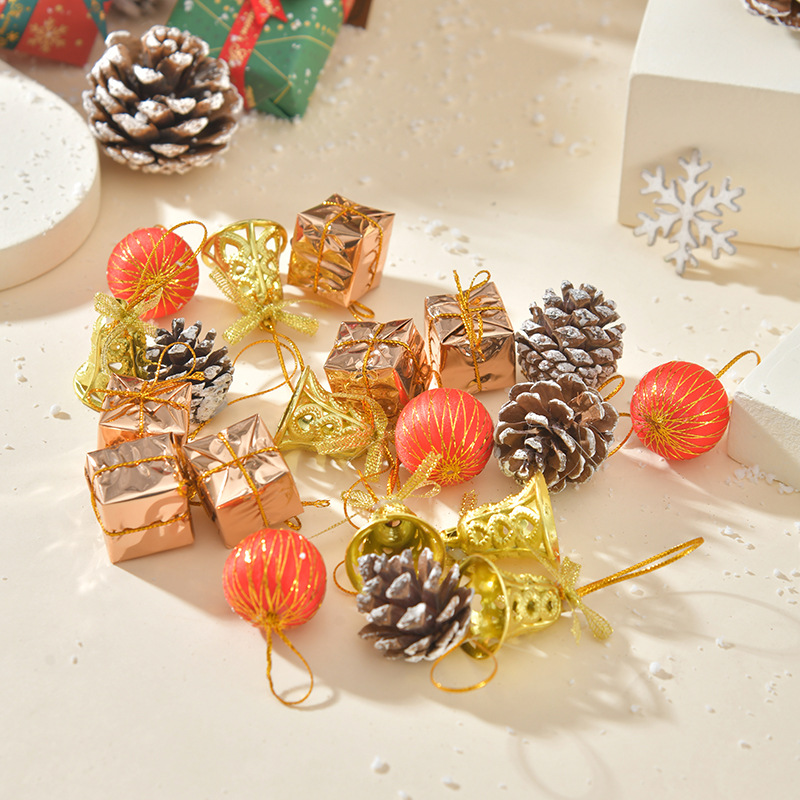 Simulación transfronteriza copo de nieve cedro Navidad Año Nuevo decoraciones de escritorio decoraciones más accesorios decoraciones al por mayor