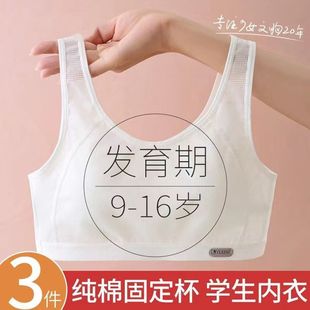 Girls' Underwear Junior High School Students Tube Top Summer Thin Sports Shockproof Development Vest Girls' Bra