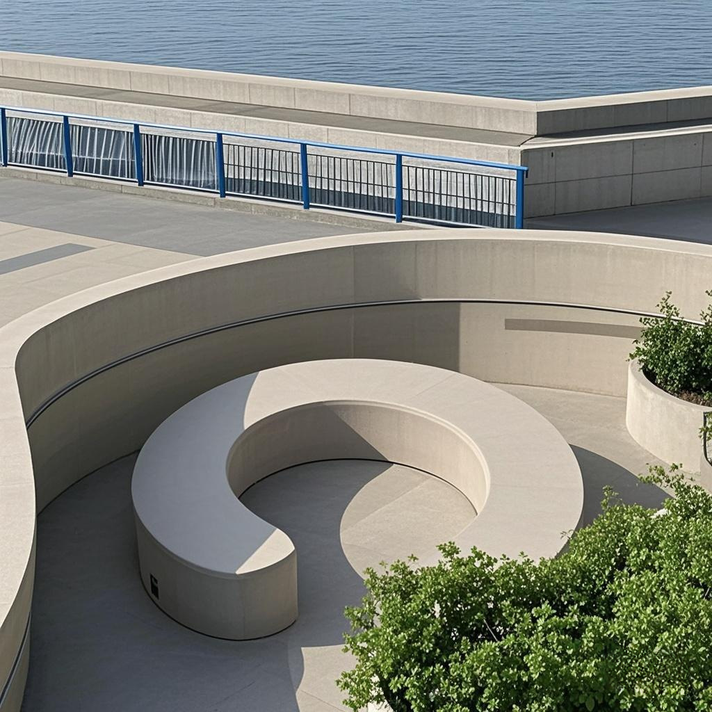 UHPC预制混凝土坐凳超高性能混凝土树池坐凳艺术混凝土花池园林墙