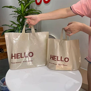 四指袋平口冲孔手提袋 图文医院化妆品 眼镜店服装烘焙袋印刷logo