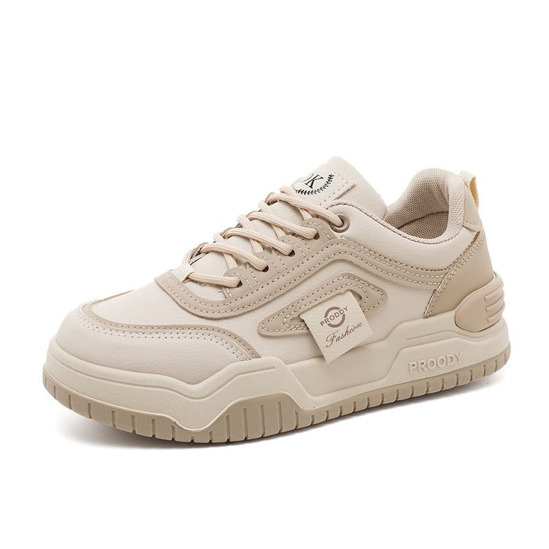 Ydj05 Neue Damenschuhe für Frühling/Herbst 2025: Dicke Sohle, schlichtes Low-Top-Design, lässig, mit optischer Vergrößerung – der Trend für Studenten._voghion.com