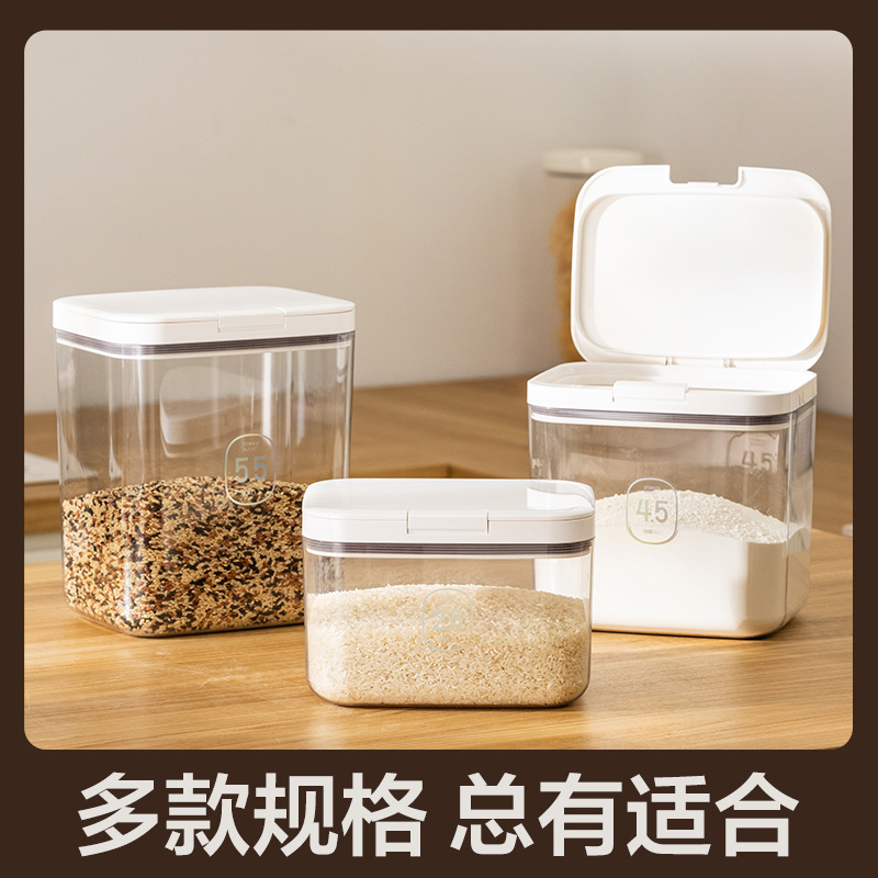 Cross-Border Noodle Bucket Household Sealed Flour Bucket Food-Grade Baking Noodle Bucket Insect-Proof and Moisture-Proof Storage Small Capacity