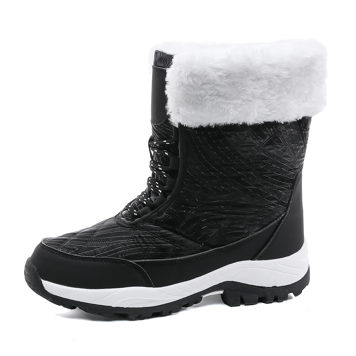 Nuevo paraguas de moda casual tela de terciopelo grueso calentamiento zapatos de nieve zapatos de algodón zapatos de mujer al por mayor transfronterizos image 7