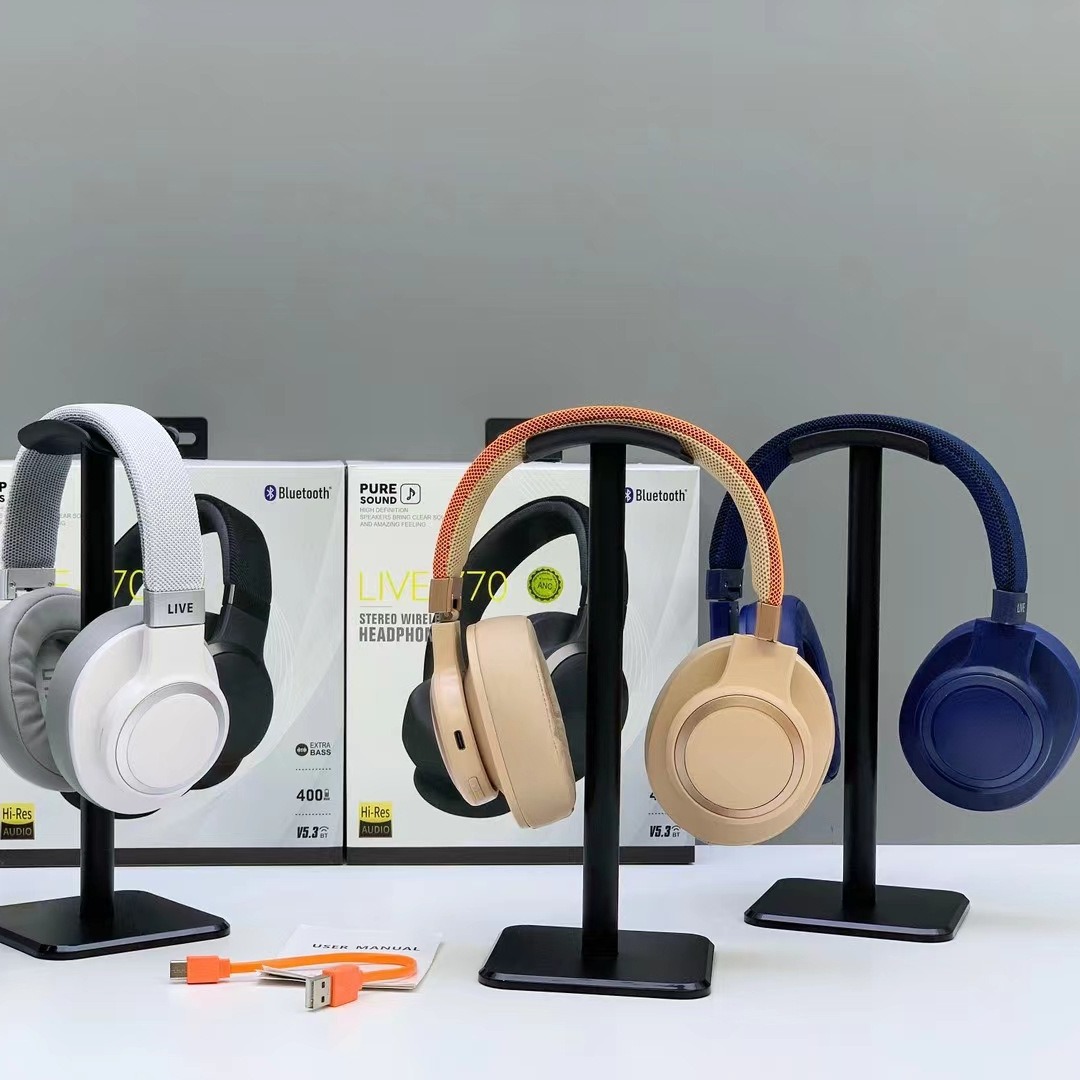 Nuevos productos de comercio electrónico LIVE770 auriculares ANC activamente redujo el ruido auriculares de juego auriculares Bluetooth auriculares al por mayor