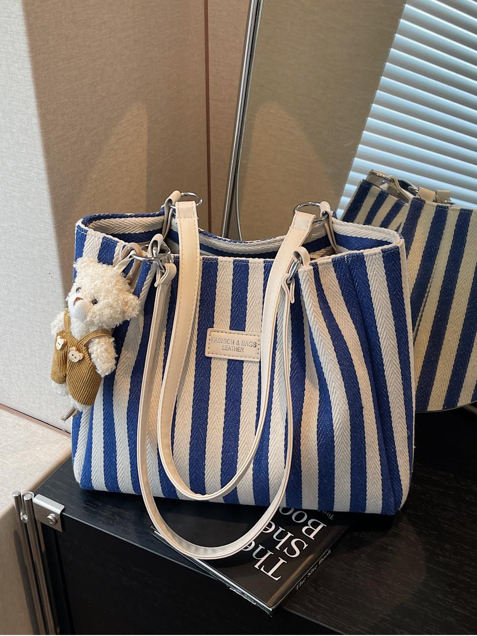 Bolso de lona para mujer de gran capacidad 2025 nuevo bolso de hombro a cuadros de todo fósforo moda casual bolso de alta gama de estilo coreano