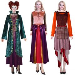 魔女も狂った2cos服中世ワンピースハロウィーン子供コスプレ服コスプレ衣装