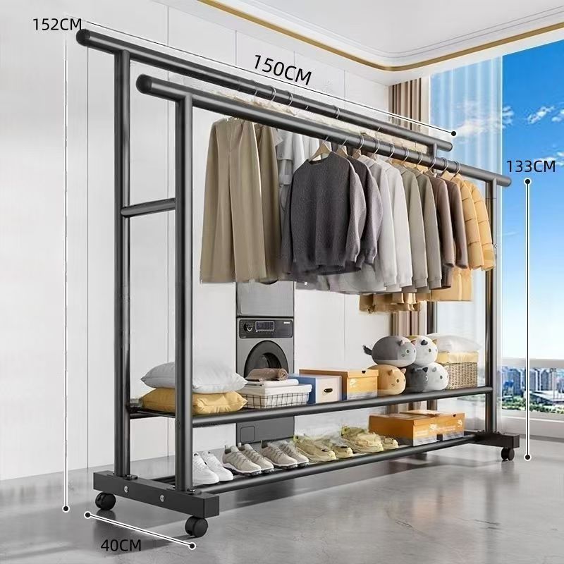 Nueva red lateral extra gruesa extra gruesa percha de ropa vertical percha de ropa doméstica de gran capacidad percha de ropa percha de ropa percha de dormitorio