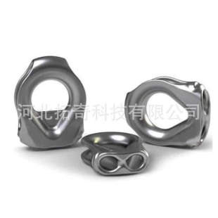 CULPEO Stainless Steel Thimble Stainless Steel Wire Rope Sleeve Safety Rope Chicken Heart Collar