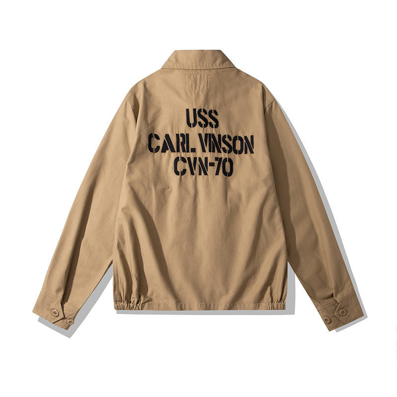 Commemorative denim jacket for traveling, with embroidery 4