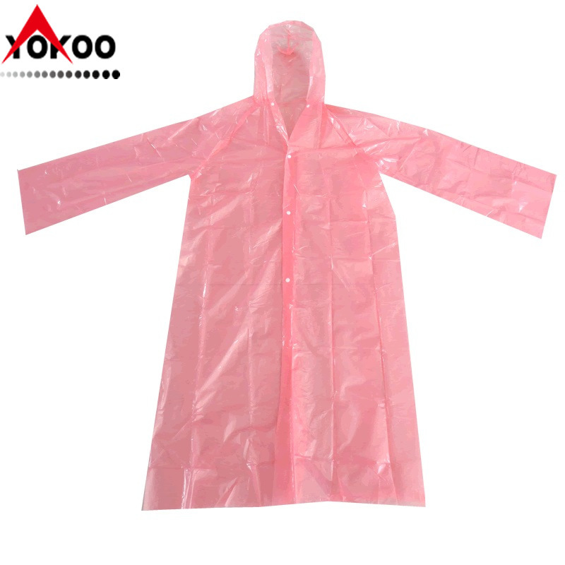 韩版户外旅游PE一次性防护雨衣便携成人长款连体一次性雨衣